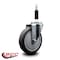 Service Caster 5'' Thermoplastic Rubber Wheel Swivel 7/8'' Expanding Stem Caster SCC-EX20S514-TPRB-78 - alternate 4